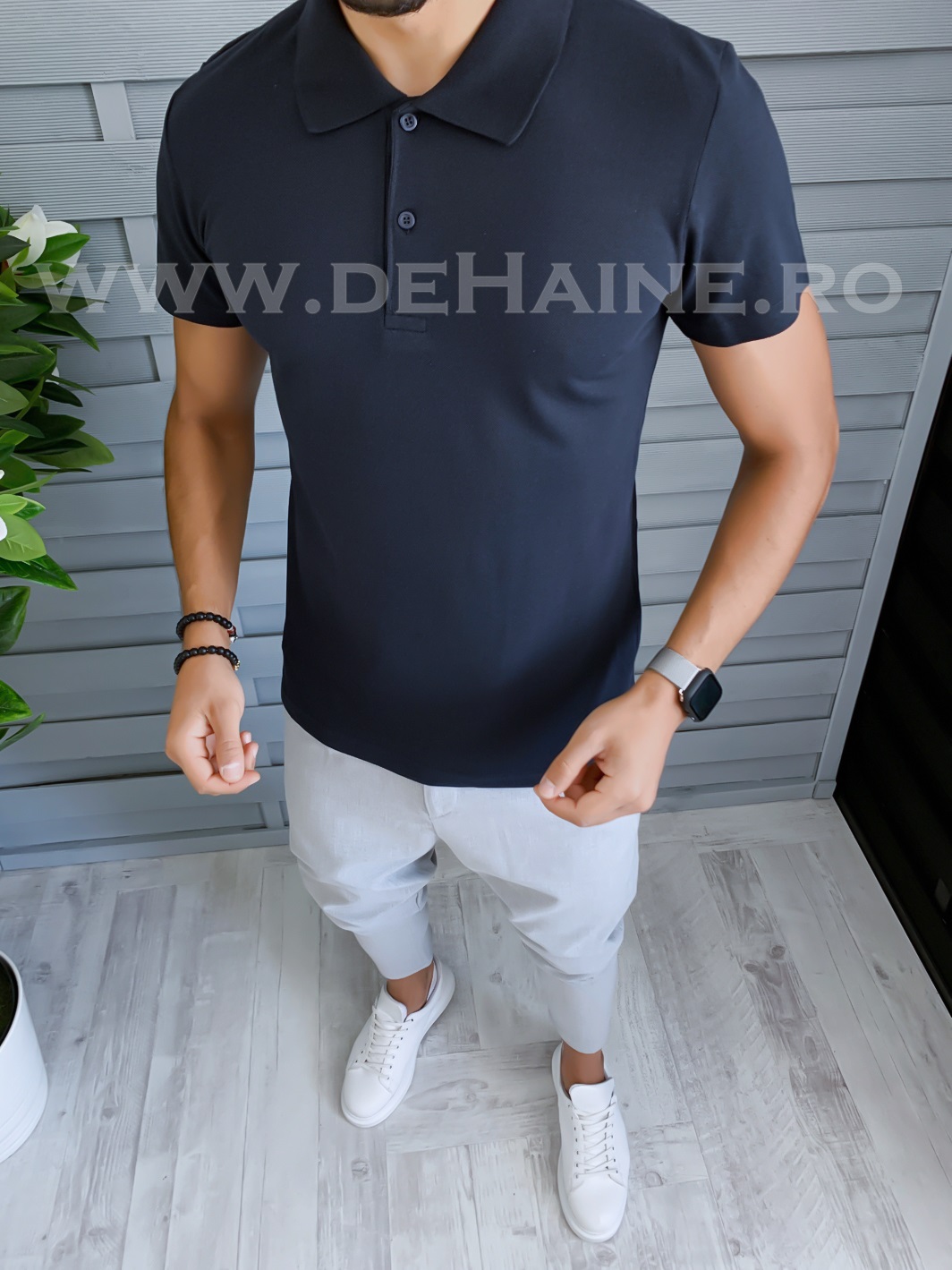 Tricou barbati bleumarin slim fit b1720 p9